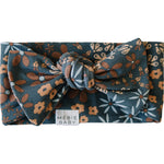 Navy Floral Head Wrap