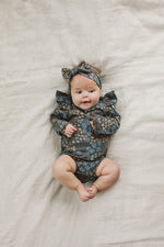 Navy Floral Head Wrap