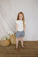Dark Blue Gingham Shorts