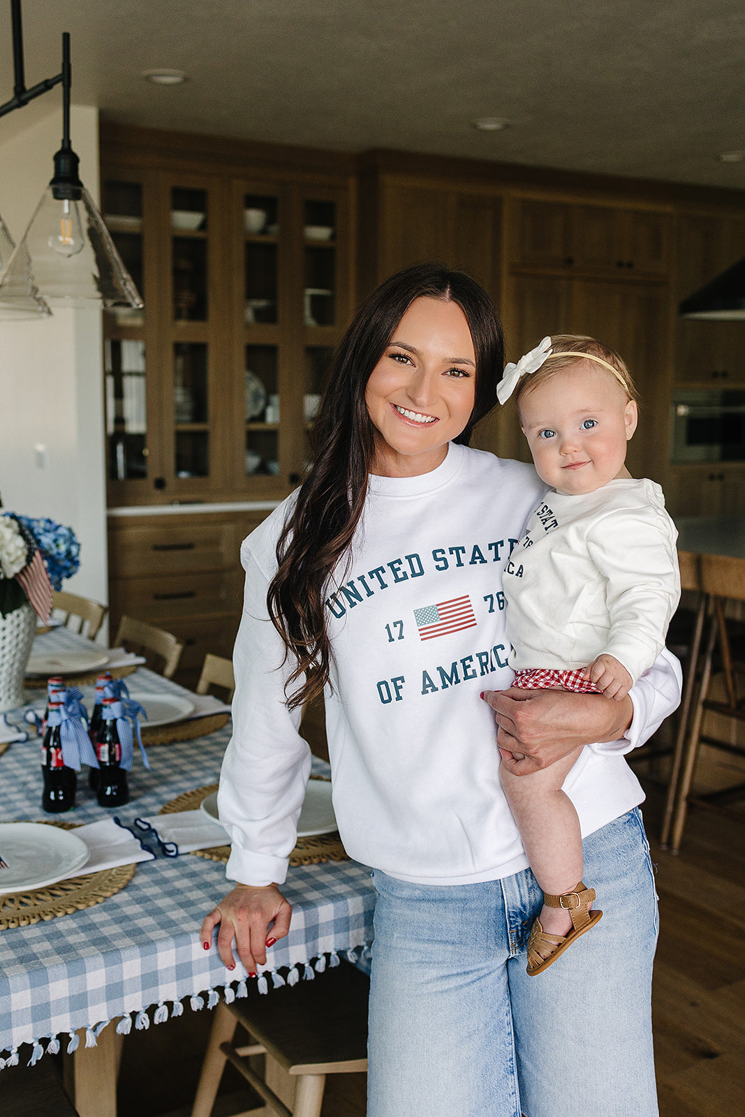 Adult Patriotic Graphic Crewneck