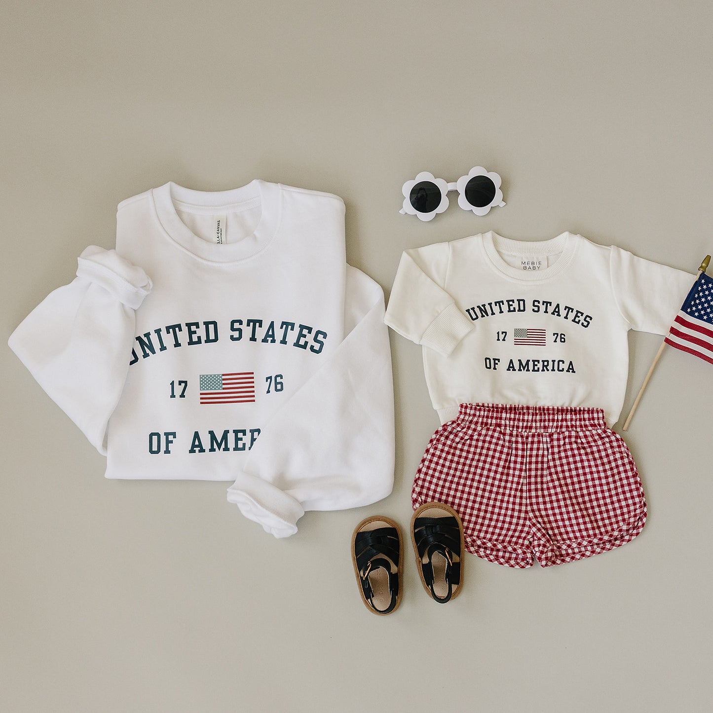 Adult Patriotic Graphic Crewneck
