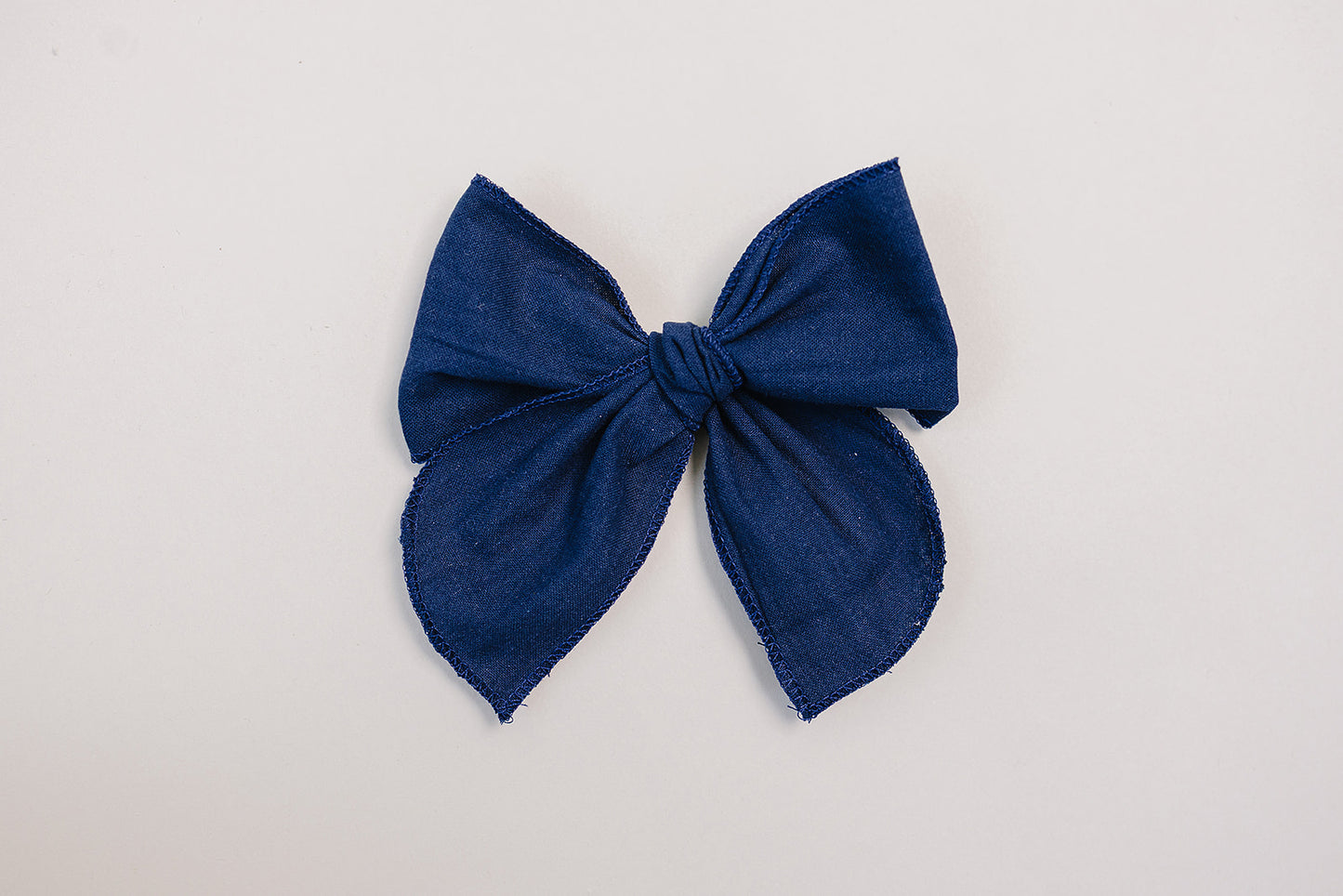 Navy Hair Bow