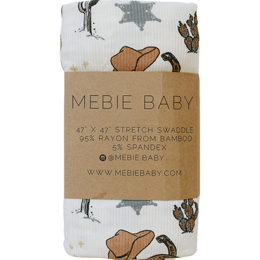 Outlaw Cowboy Ribbed Bamboo Stretch Swaddle