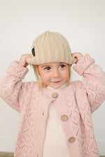 Tan Chunky Knit Beanie