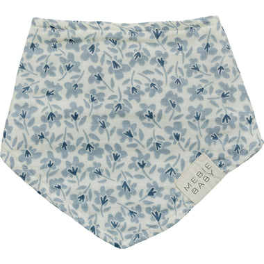 Blue Blossom Classic Muslin Bib