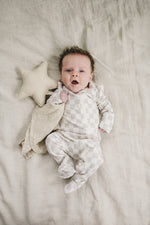 Taupe Checkered Zipper