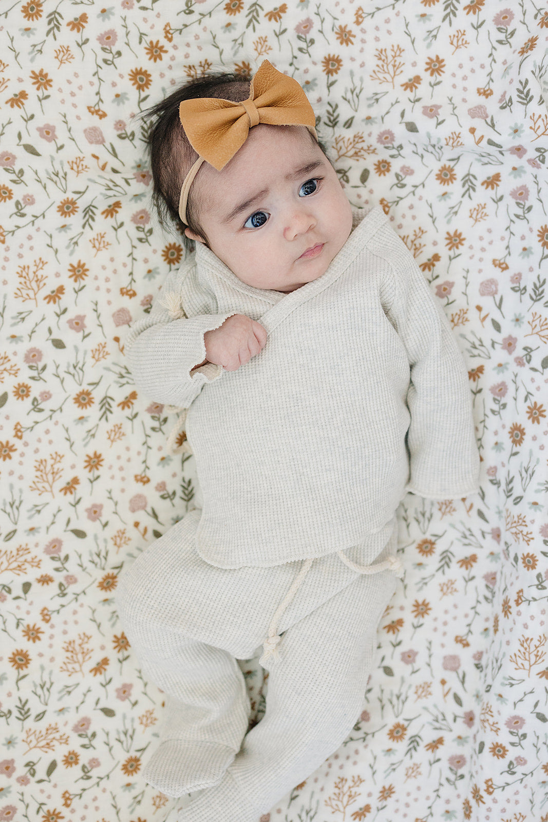 Mebie Baby Gender Neutral Infant Muslin quilt its 100% cotton. Looks great in any nursery.