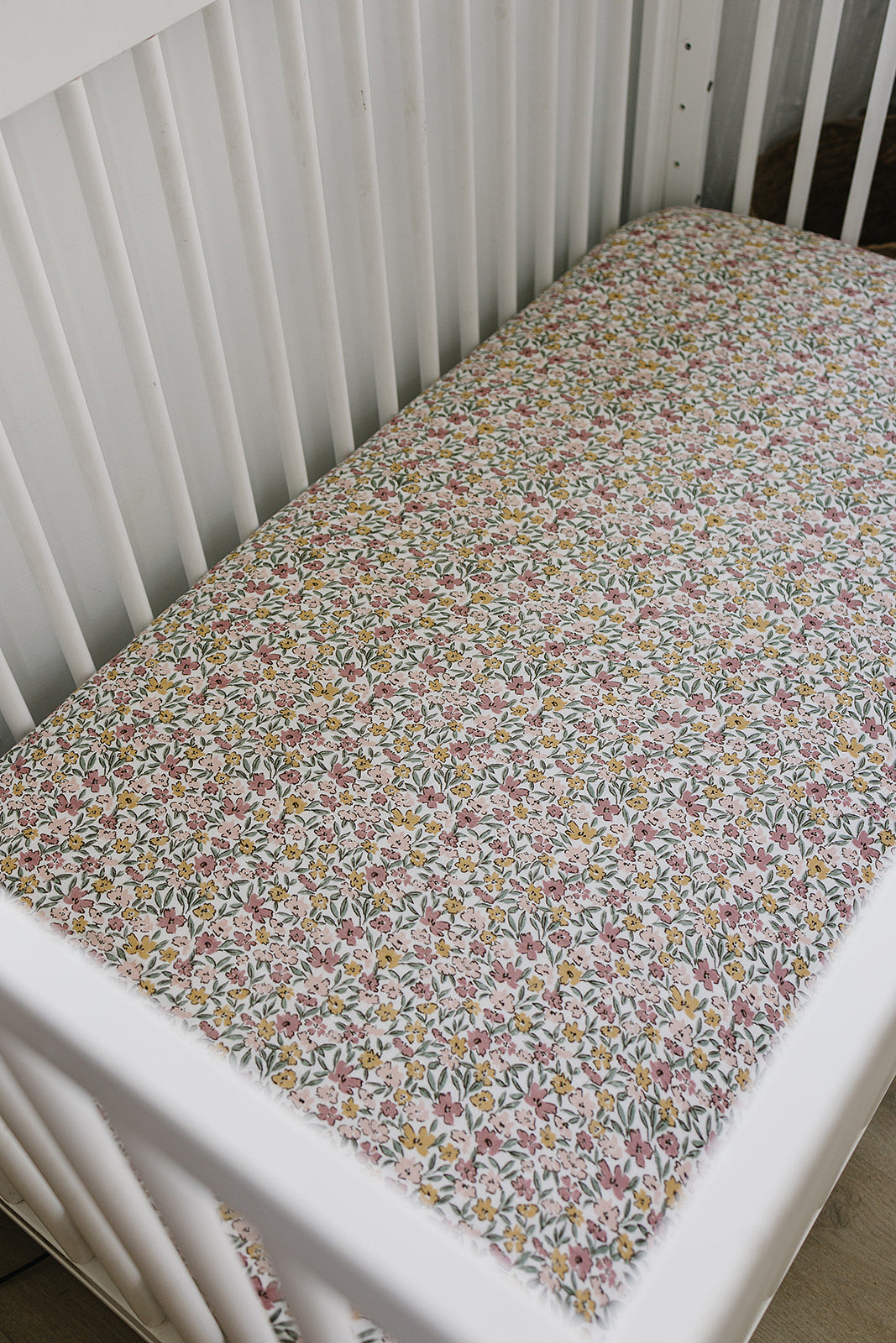 Sunny Petals Muslin Crib Sheet
