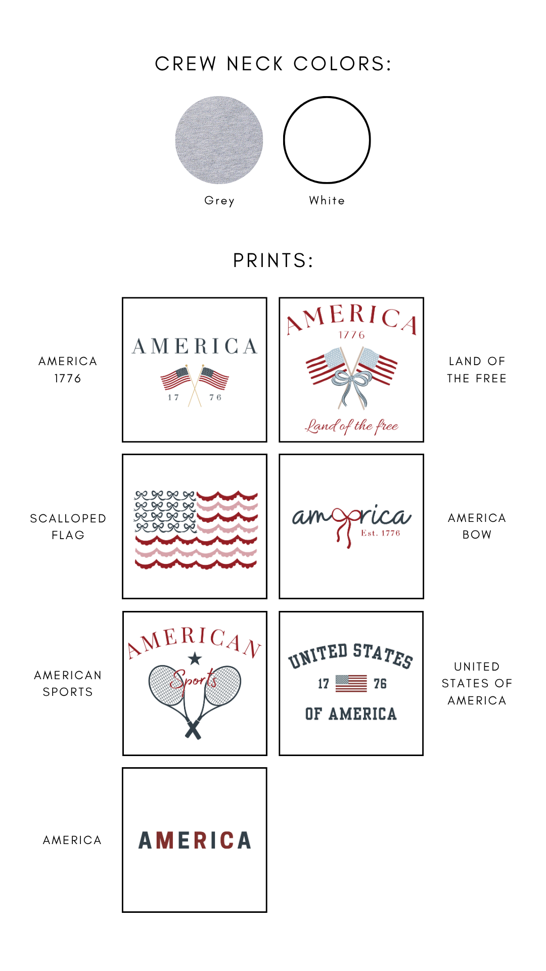 Adult Patriotic Graphic Crewneck