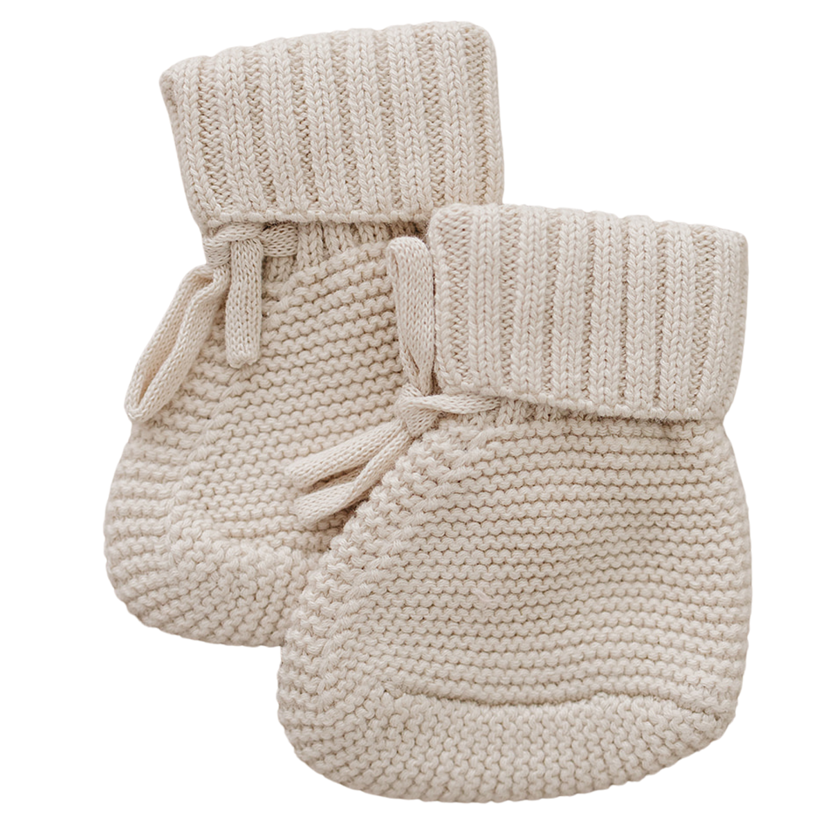 Oatmeal Knit Booties