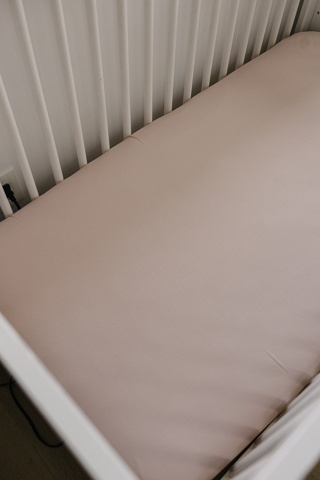 Baby Pink Bamboo Stretch Crib Sheet