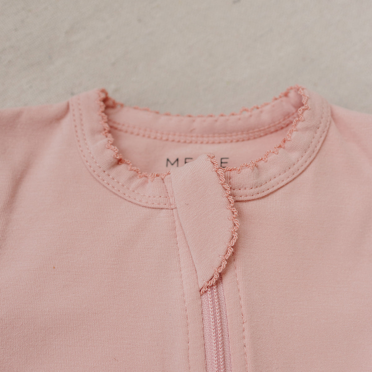 Ballet Pink Cotton Zipper