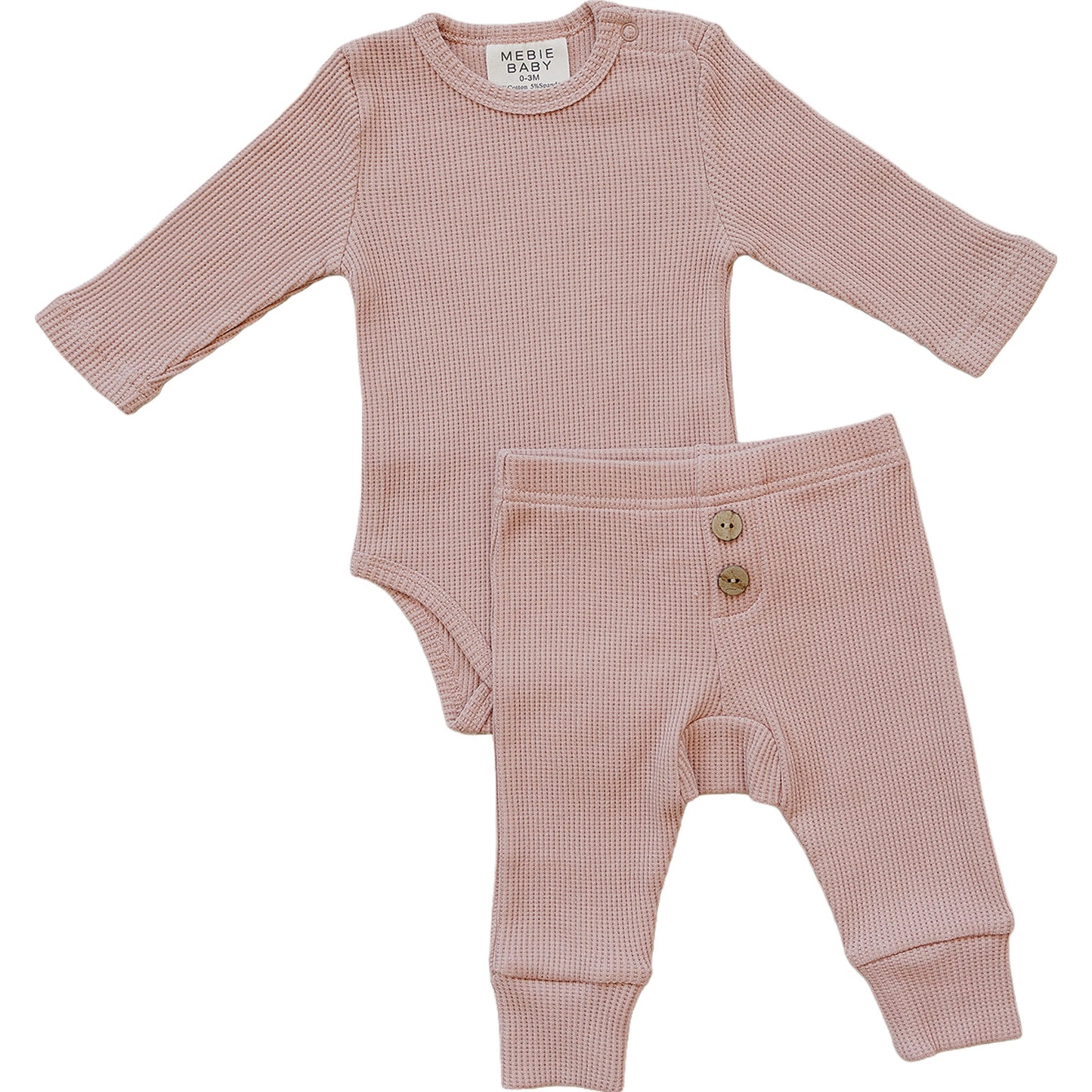 Pink Bodysuit Waffle Set