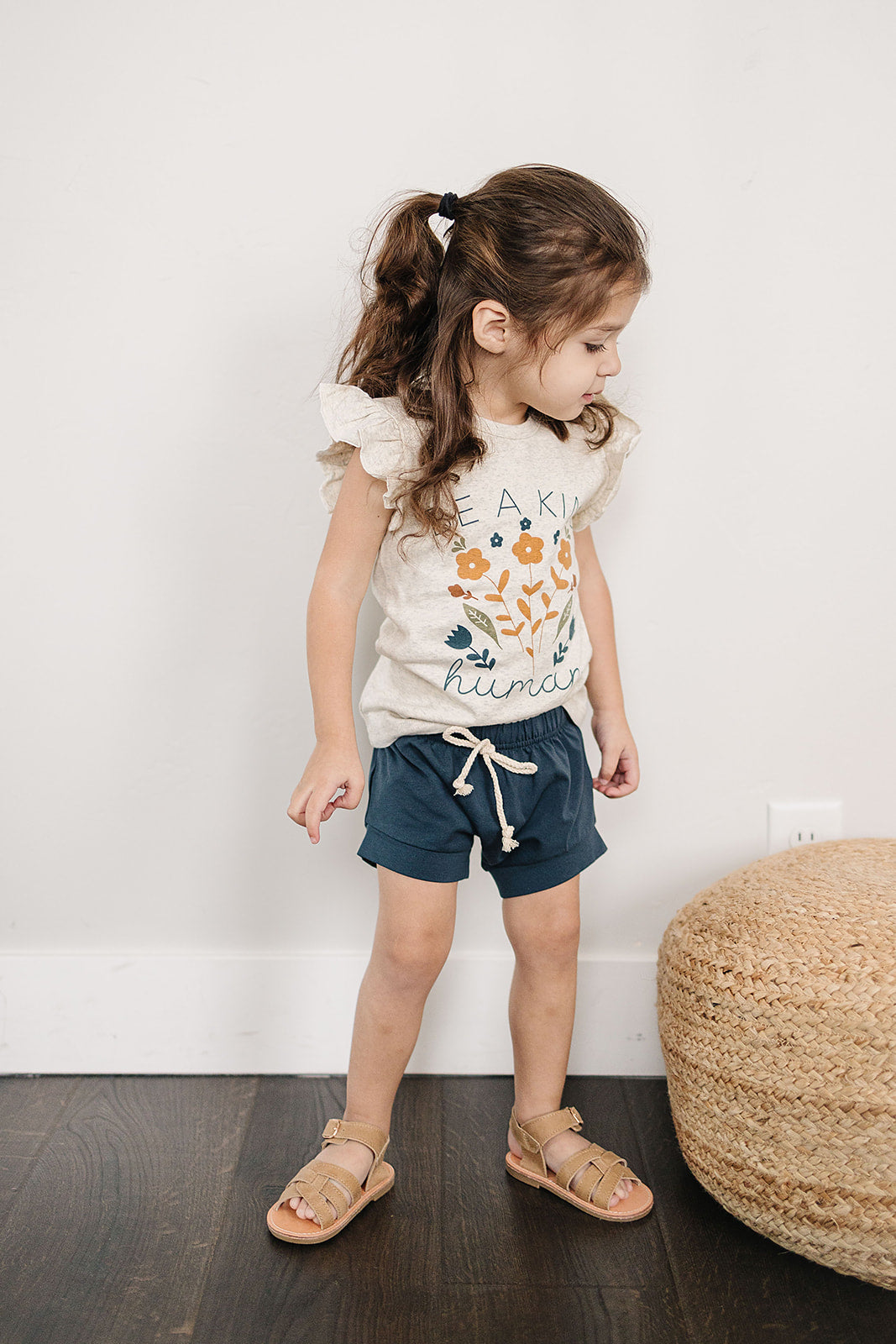Navy Cotton Shorts