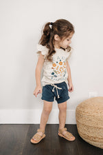 Navy Cotton Shorts