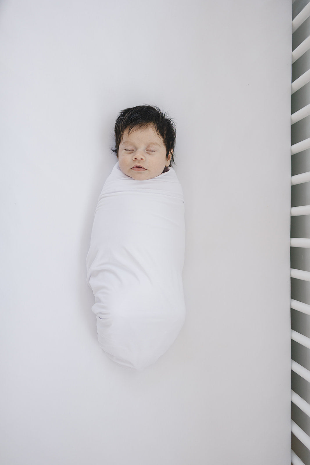 White Bamboo Stretch Swaddle