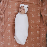 White Bamboo Stretch Swaddle