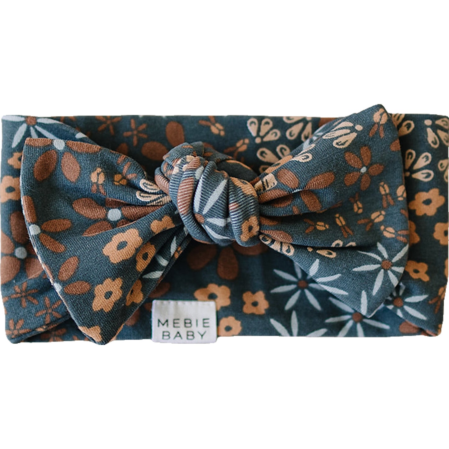 Navy Floral Head Wrap