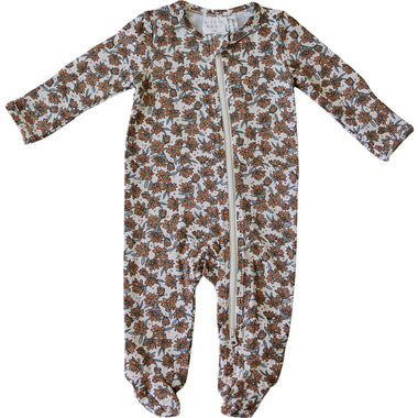 Magnolia Print Zipper