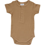 Cafe Organic Cotton Ribbed Snap Bodysuit