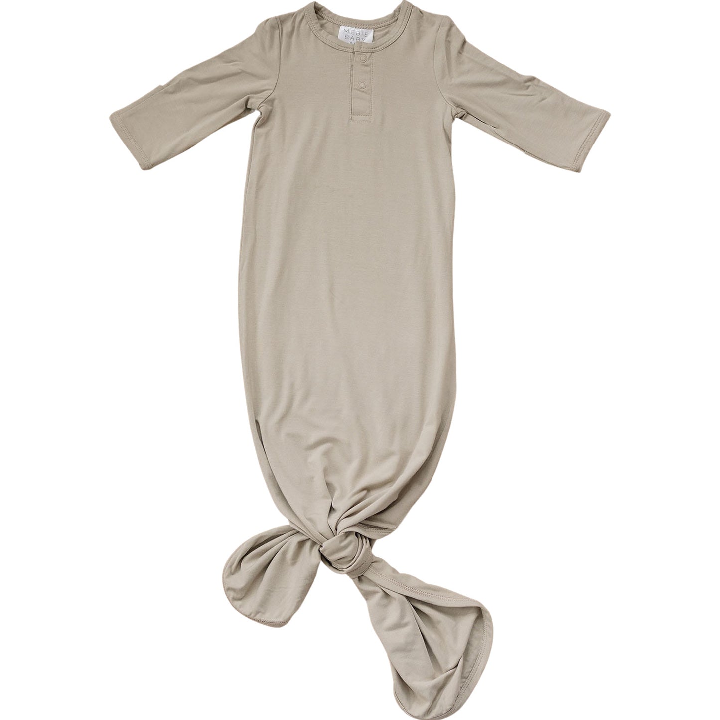 Oatmeal Bamboo Knot Gown – Mebie Baby