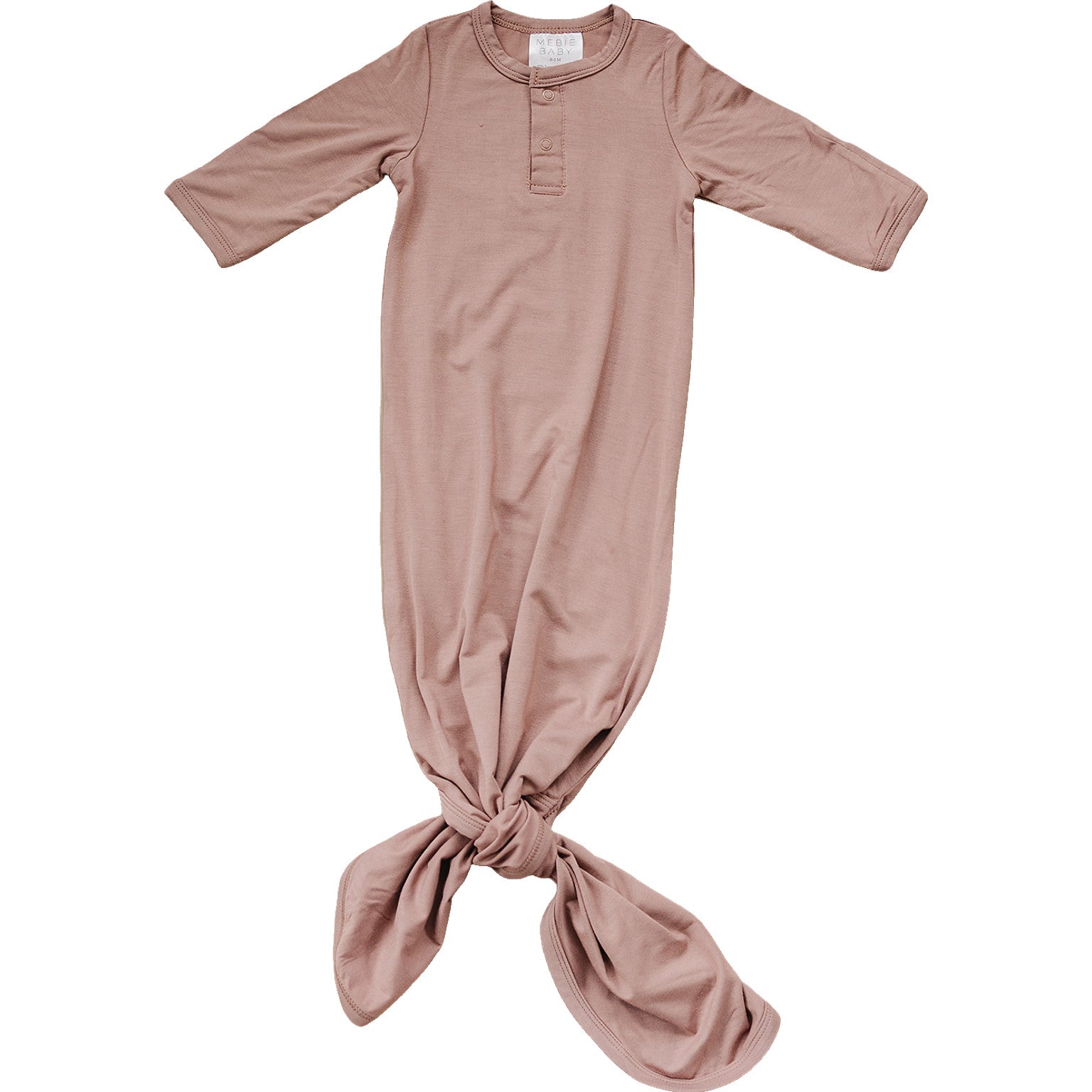 Dusty Rose Bamboo Knot Gown – Mebie Baby