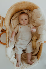 Cream Cotton Ribbed Bodysuit