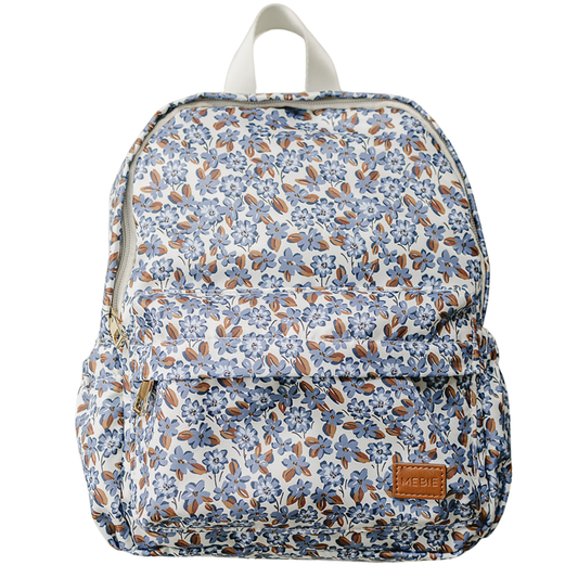 Cottage Blue Floral Mini Backpack
