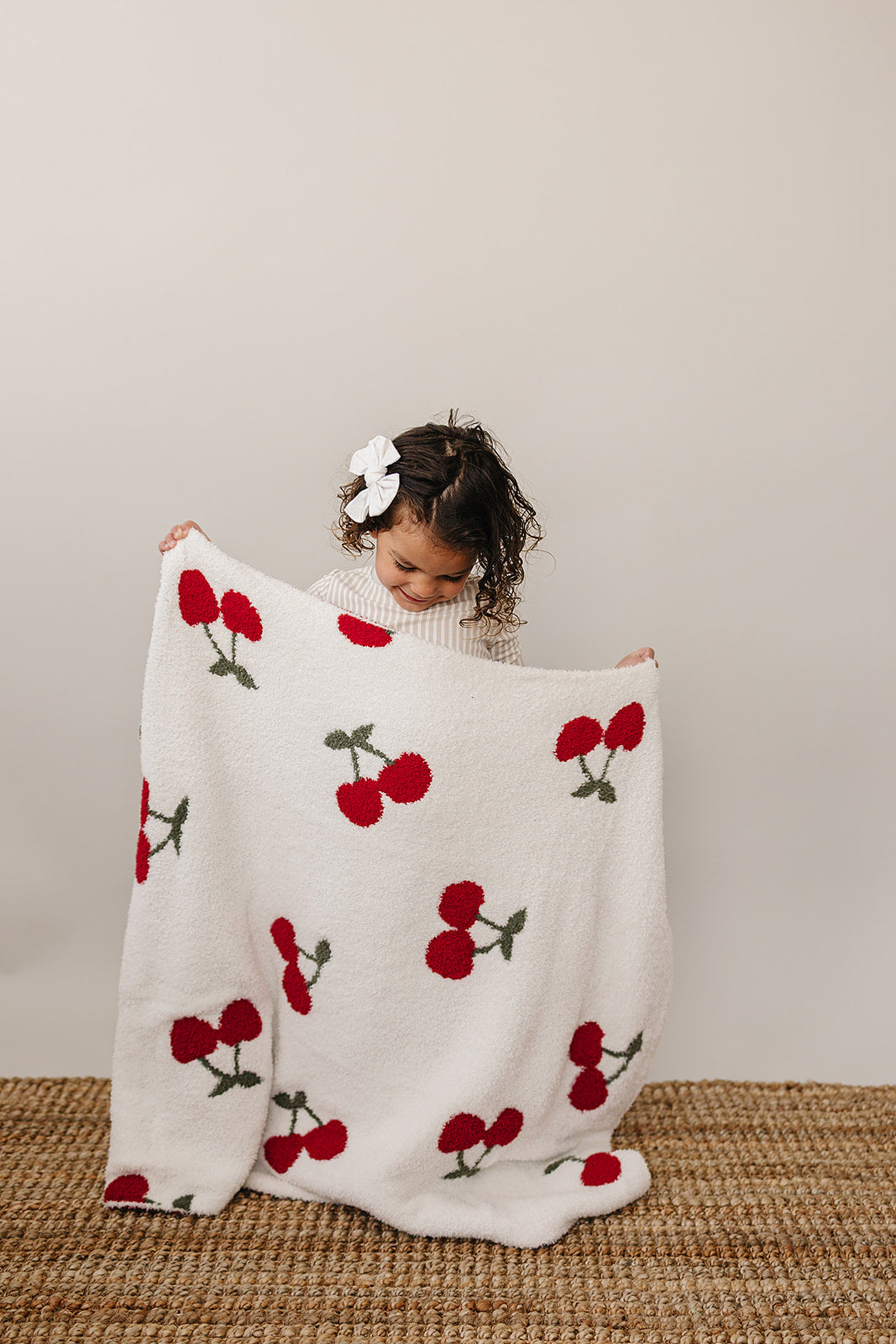 KUSHI ZASHI BERRY BLANKET ミリダラ Mebie Baby Cherry Plush Blanket – Atara & Co