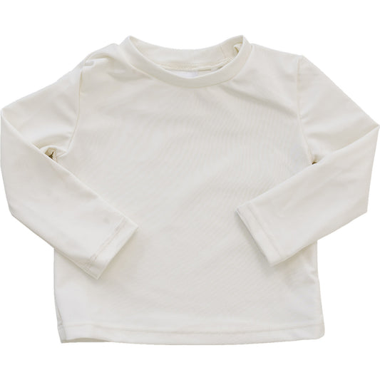 Cream Long Sleeve Rash Guard