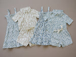 Blue Floral Linen Dress