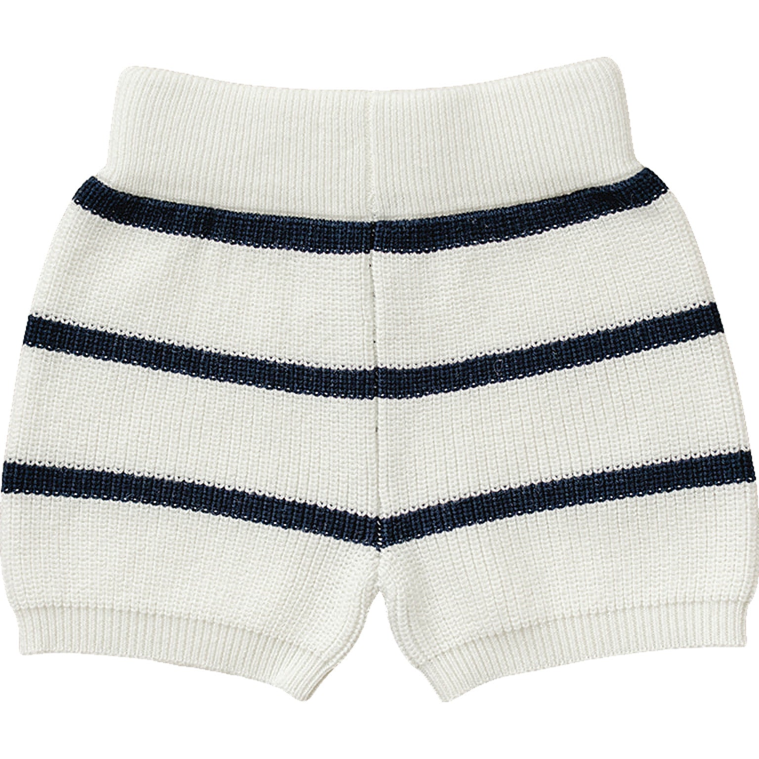 Navy Stripe Knit Shorts – Mebie Baby