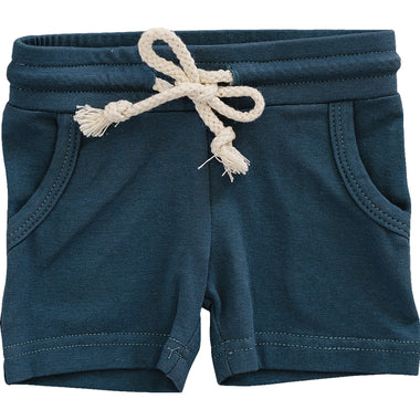 Navy Pocket Cotton Shorts