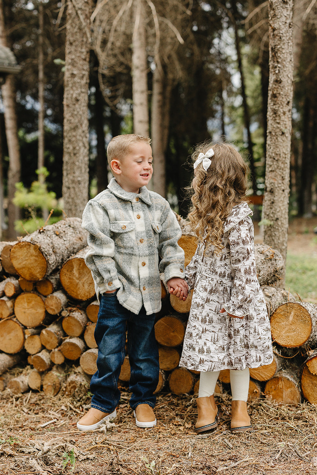 Brown Toile Dress 6-12 Brown Toile Dress 6-12