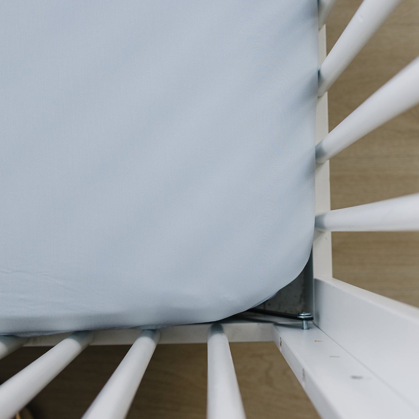 Baby Blue Bamboo Stretch Crib Sheet