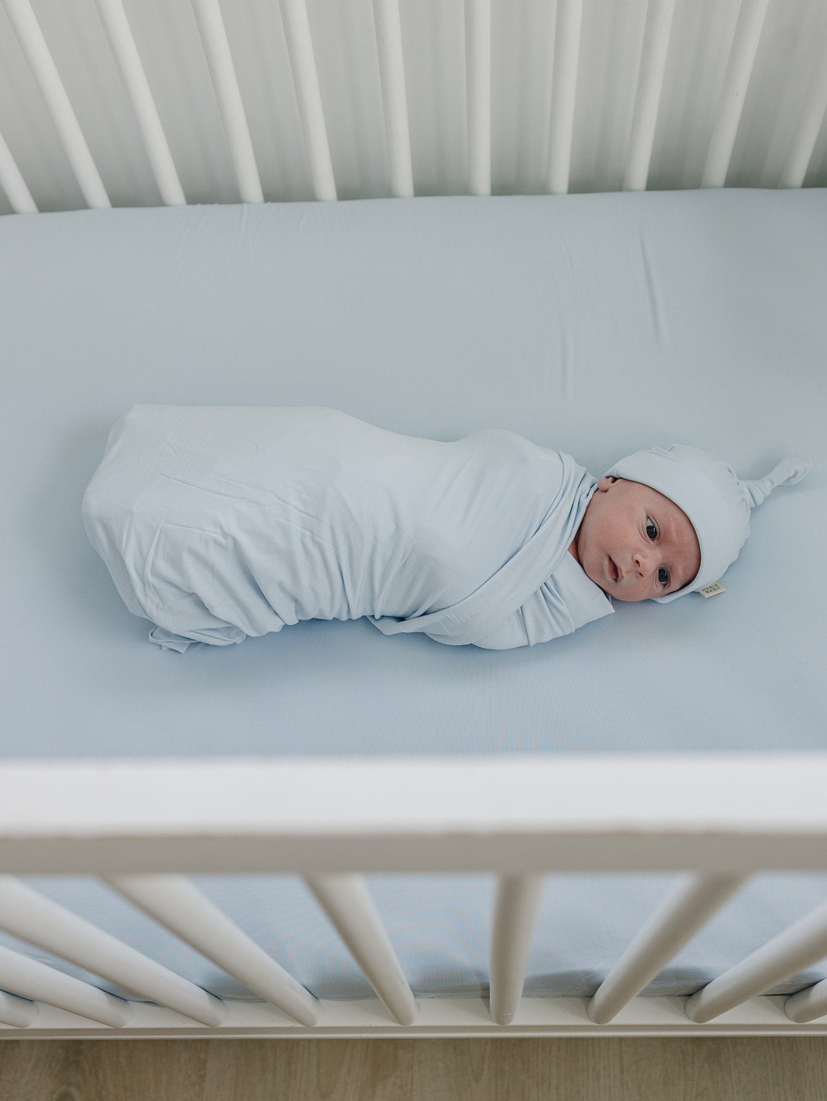 Baby Blue Bamboo Stretch Swaddle