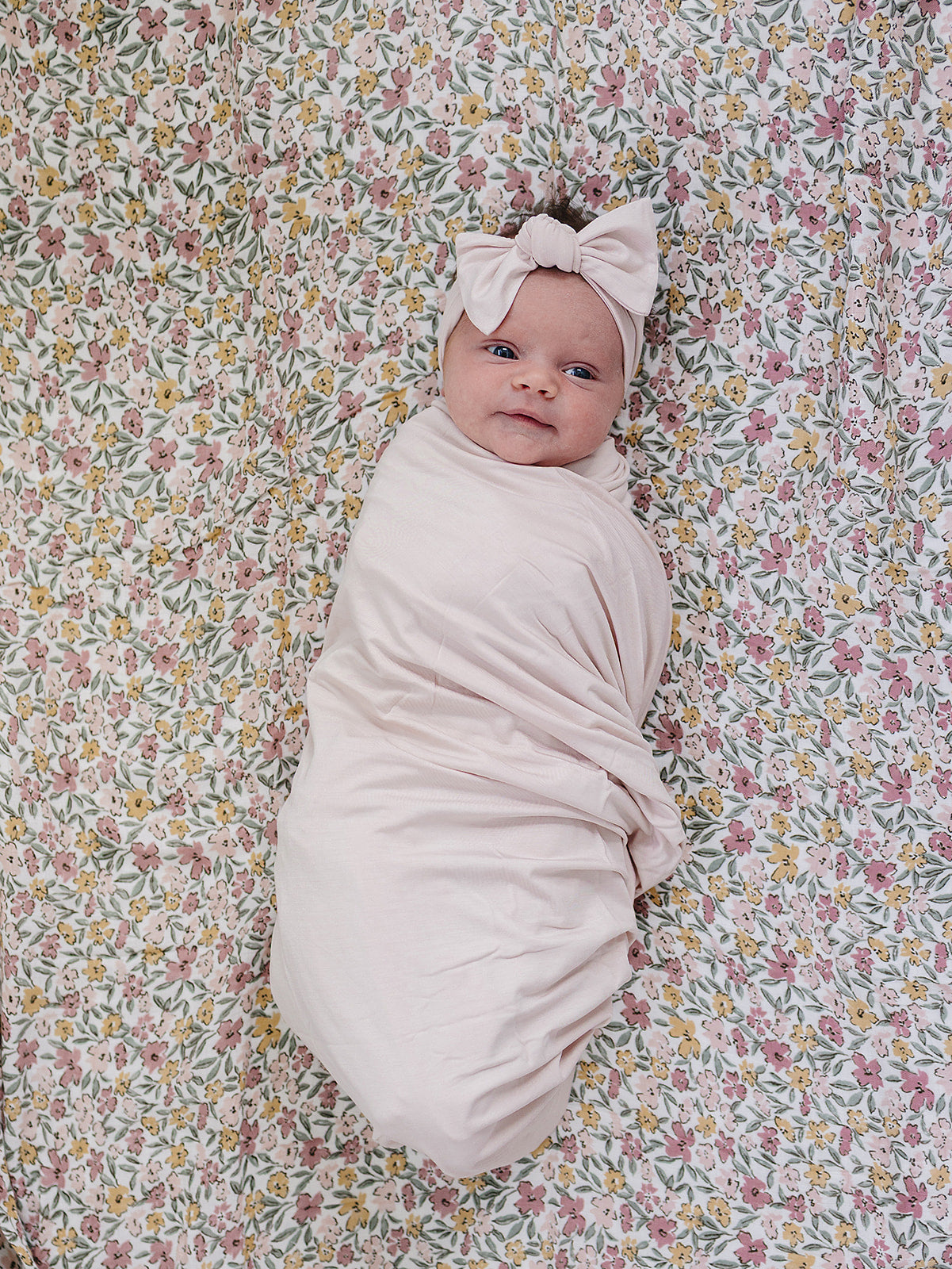 Baby Pink Bamboo Stretch Swaddle