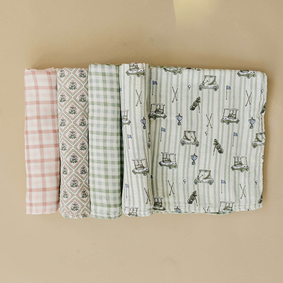 Tee Time Muslin Swaddle Blanket