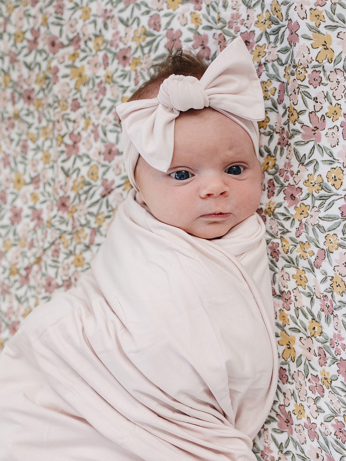 Baby Pink Bamboo Stretch Swaddle