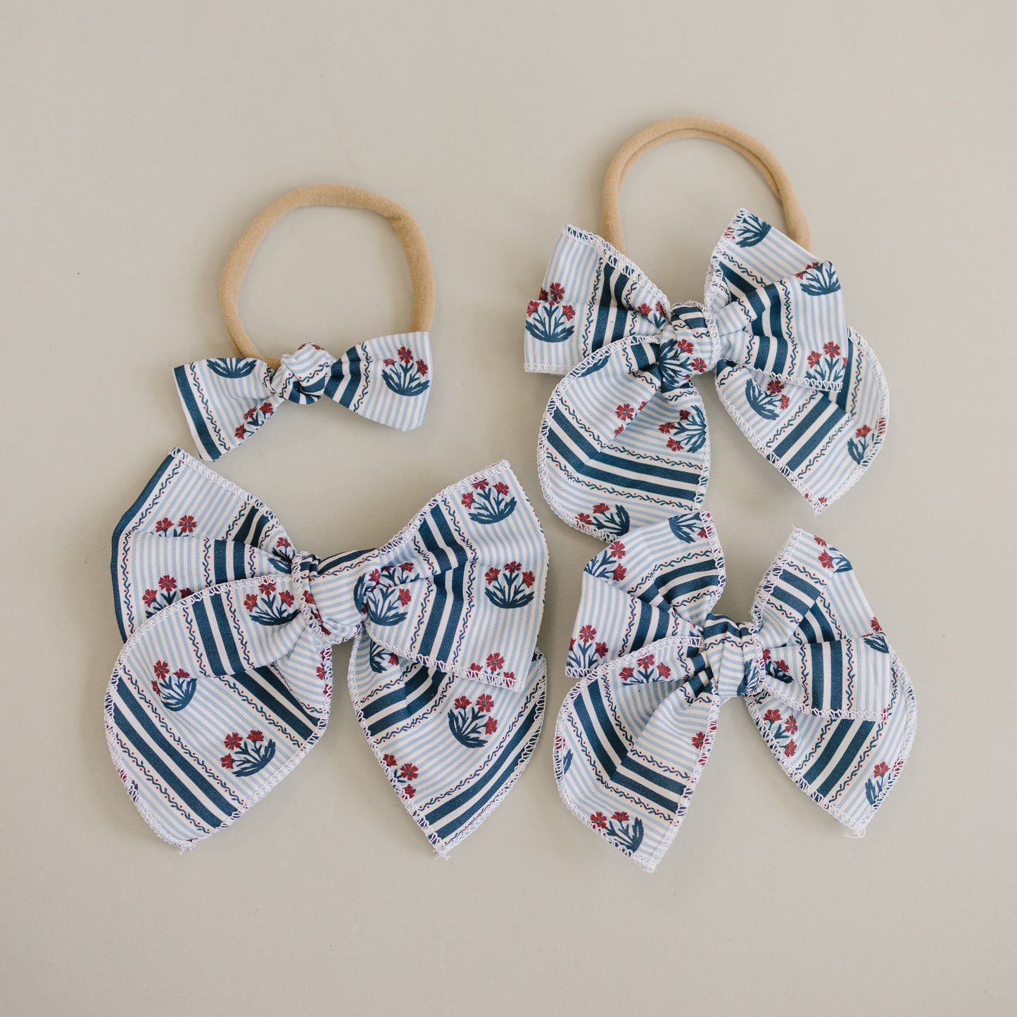 Block Print Hair Bow