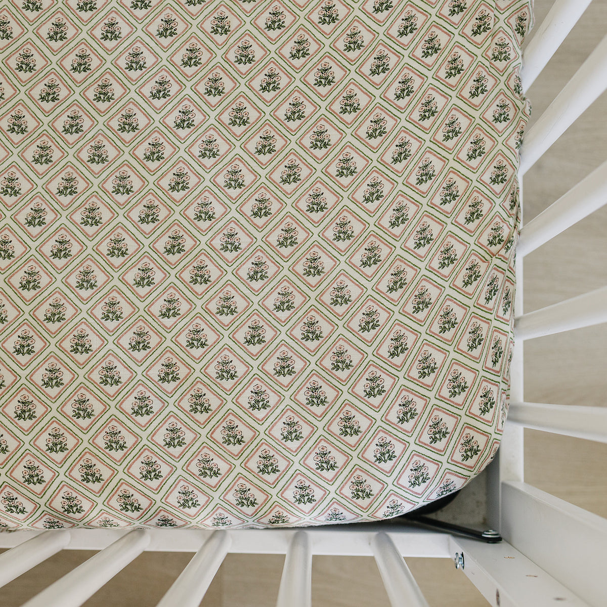 Country Garden Floral Muslin Crib Sheet