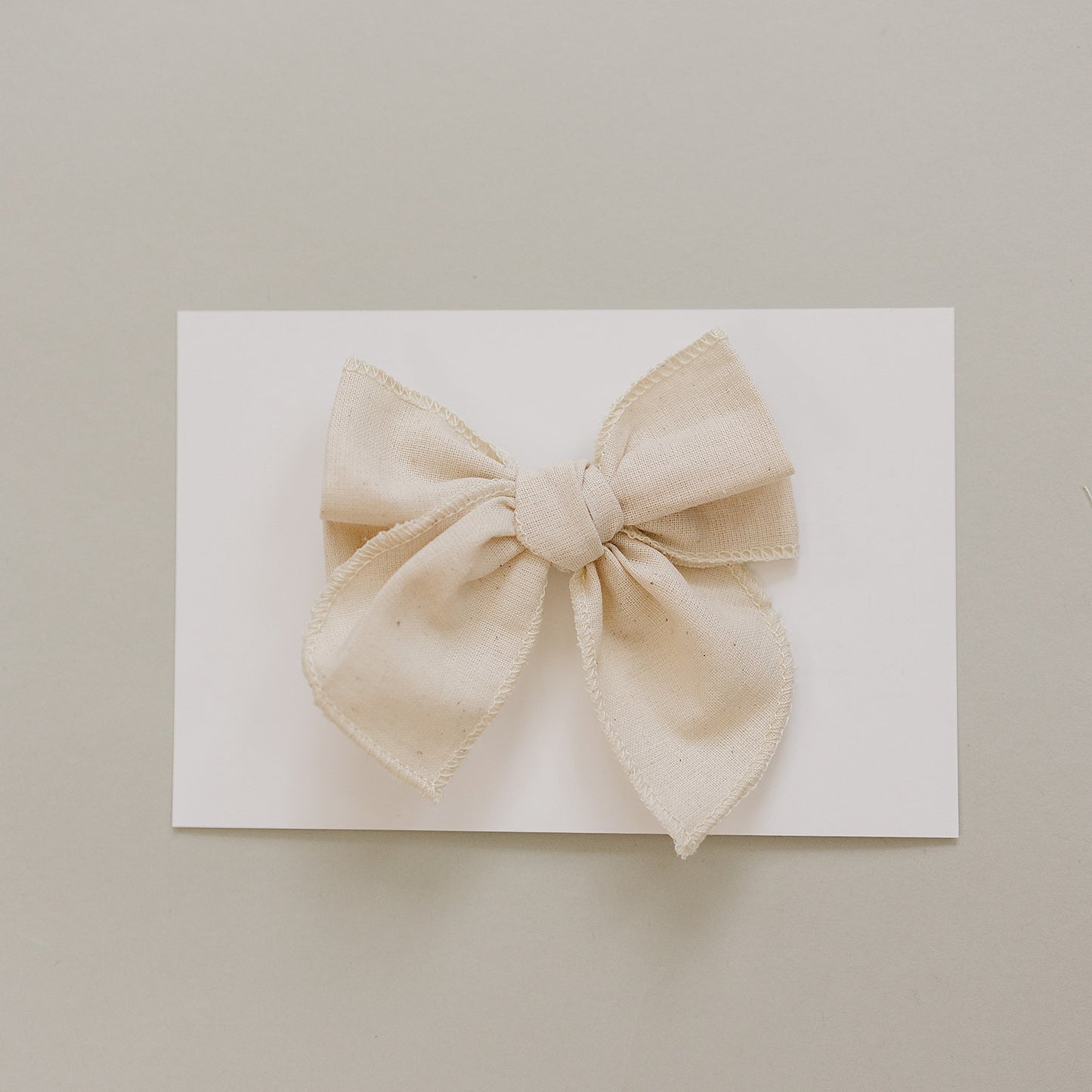 Tan Hair Bow