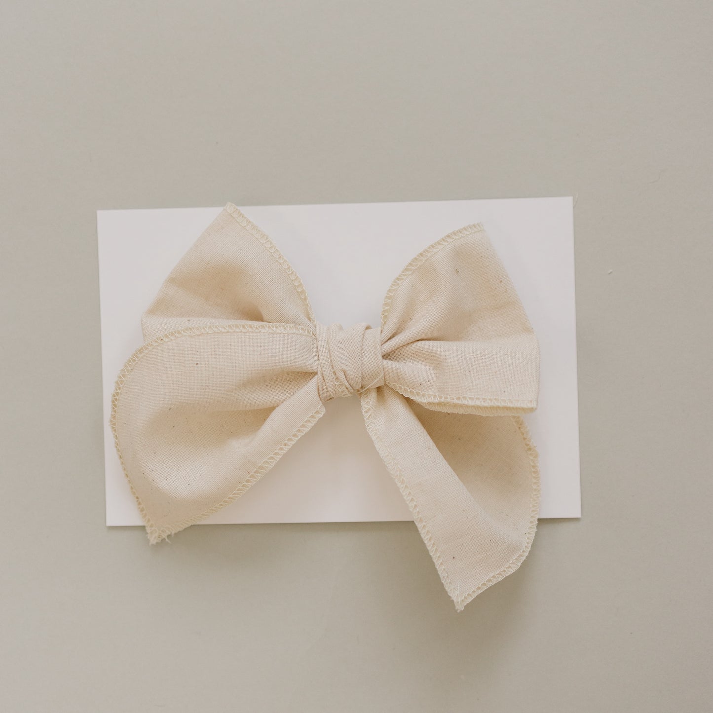 Tan Hair Bow