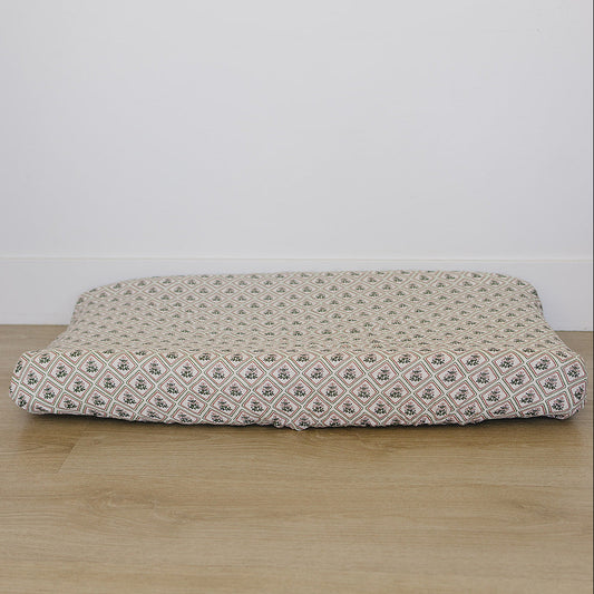 Country Garden Floral Muslin Changing Pad Cover