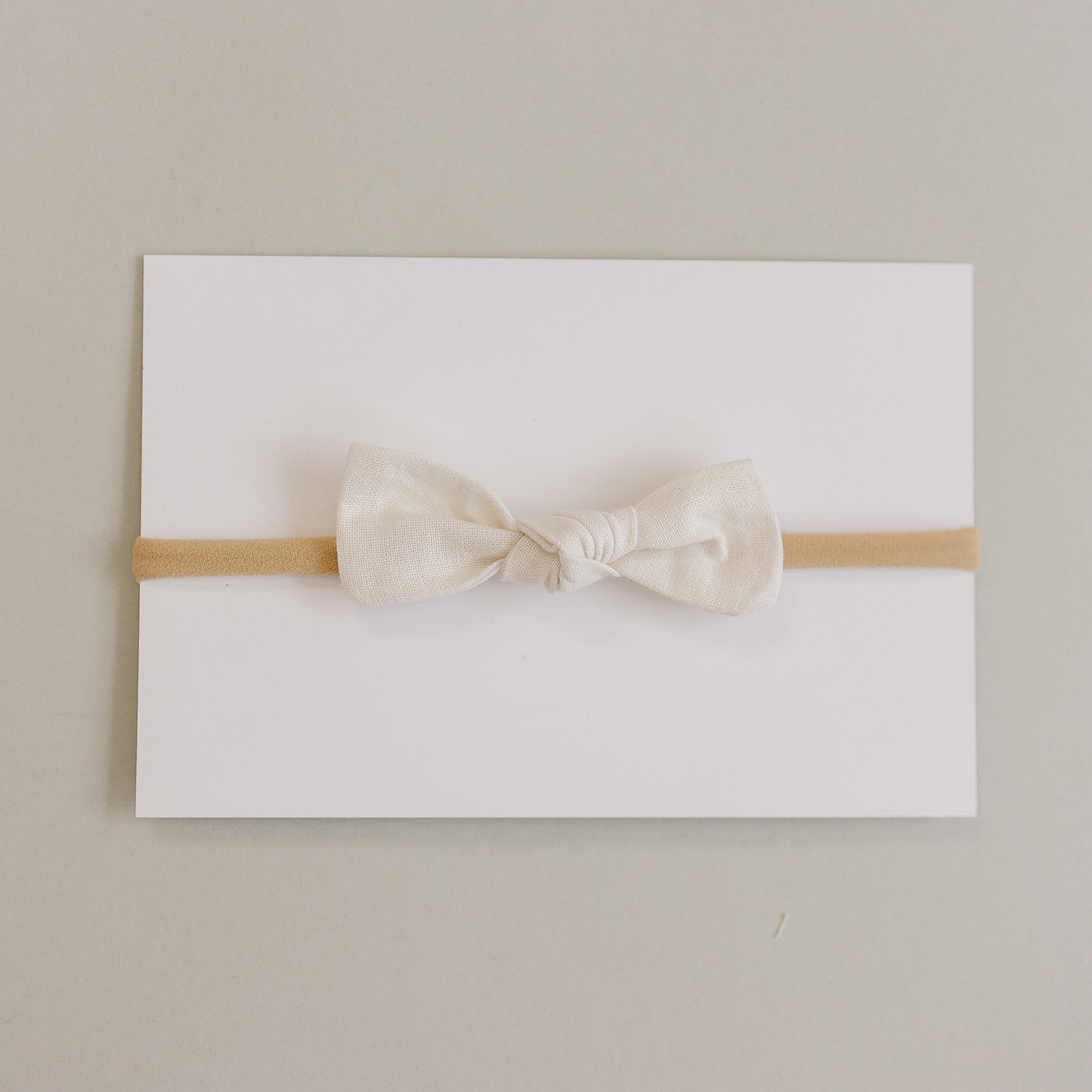 Cream Hair Bow