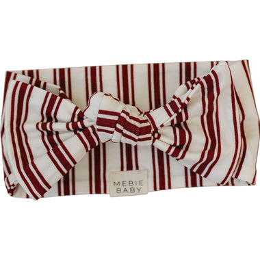 Red Stripes Bamboo Head Wrap