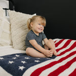 American Flag Plush Blanket