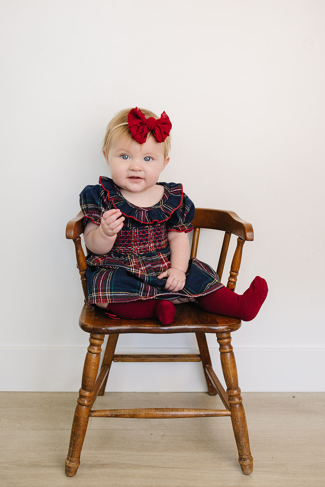 Christmas Plaid Smocked Dress 0-3 Christmas Plaid Smocked Dress 0-3