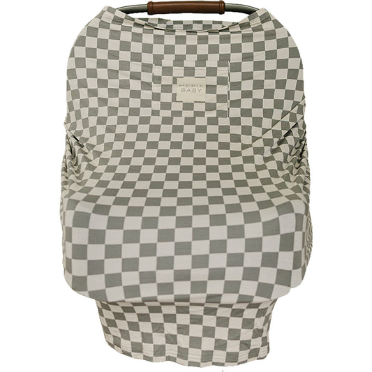 Light Green Checkered Bamboo Multi-Use Cover