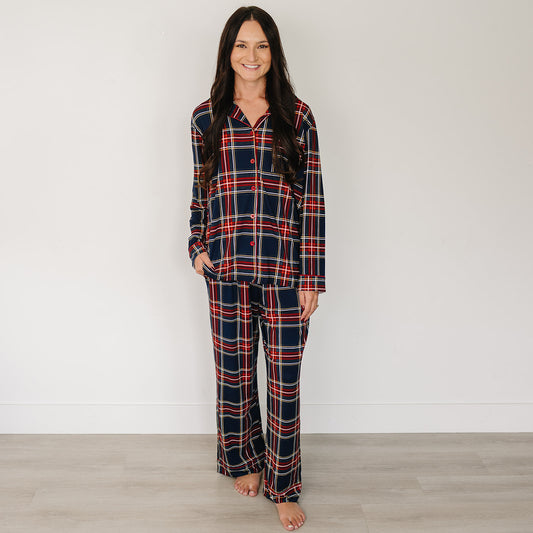 Adult Christmas Plaid Lounge Set